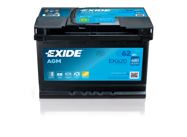 BATTERIA EXIDE 62AH